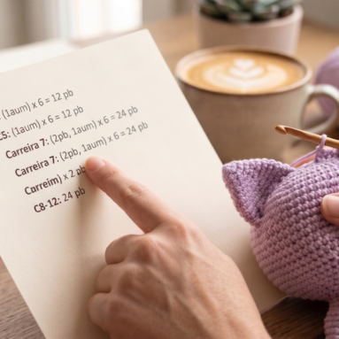 Como Ler Gráficos de Crochê: Guia de Abreviações para Amigurumi